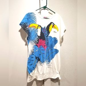 Vintage Hawaiian Flavor toucan shirt M/L